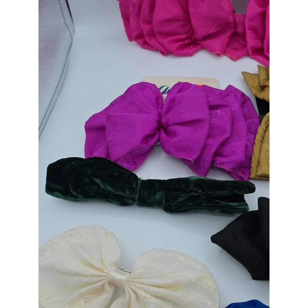 Vtg 1990's Hair Clip Bow‎ GOODY OVERSIZED Big Ruffle Bow NEW 8